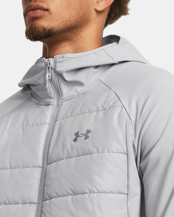 Men's UA Storm Session Hybrid Lightweight Jacket, Gray, pdpMainDesktop image number 3